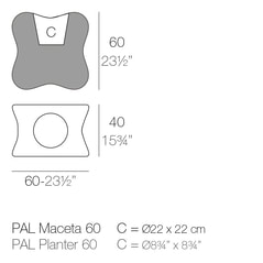 PAL Pflanzgefäß 40x60x60 cm